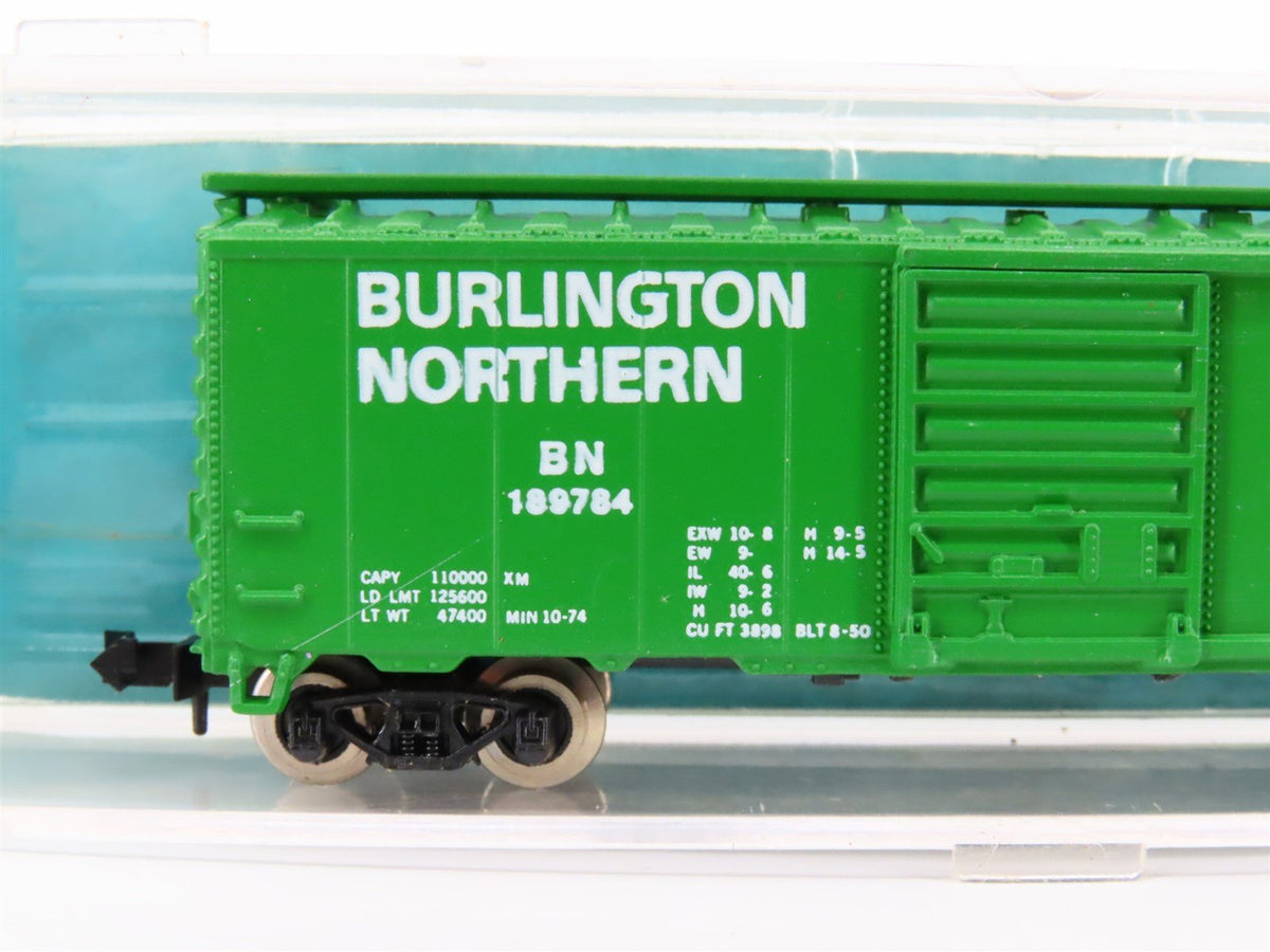 N Scale Atlas 3407 BN Burlington Northern 40&#39; Single Door Box Car #189784