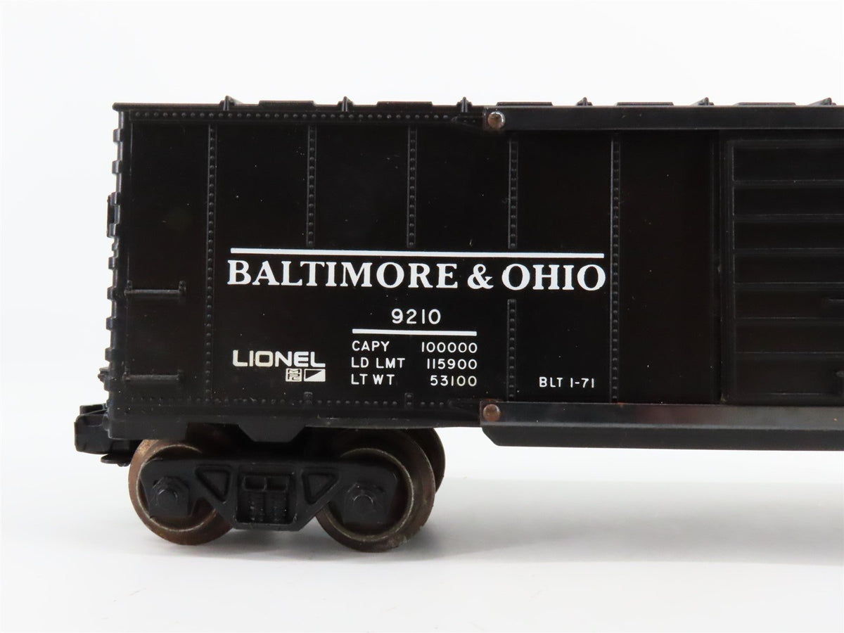 O Gauge 3-Rail Lionel 9210 B&amp;O Baltimore &amp; Ohio Double Door Box Car #9210