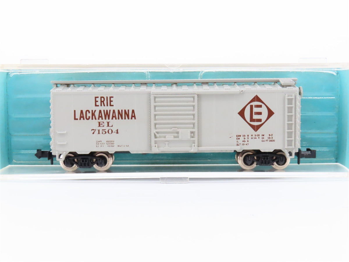 N Scale Atlas 3402 EL Erie Lackawanna 40&#39; Single Door Box Car #71504