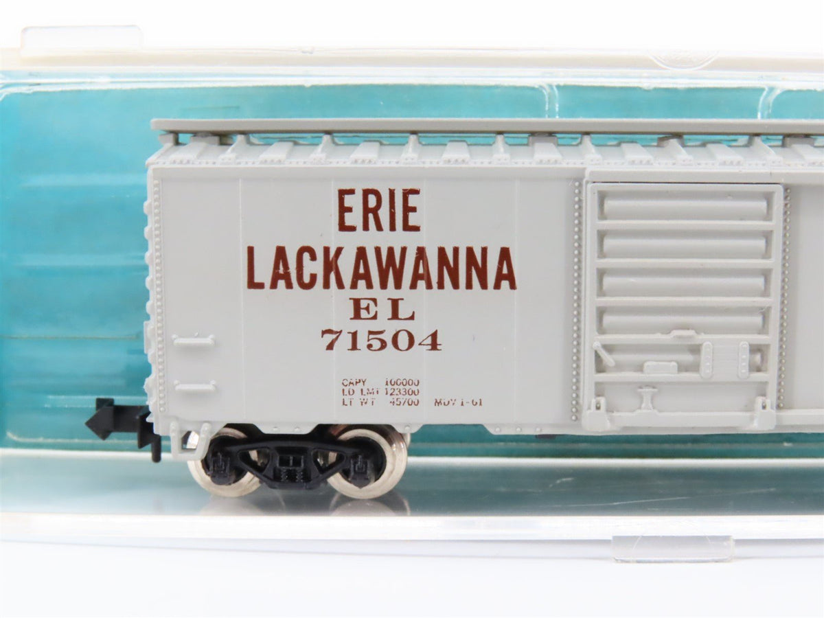 N Scale Atlas 3402 EL Erie Lackawanna 40&#39; Single Door Box Car #71504