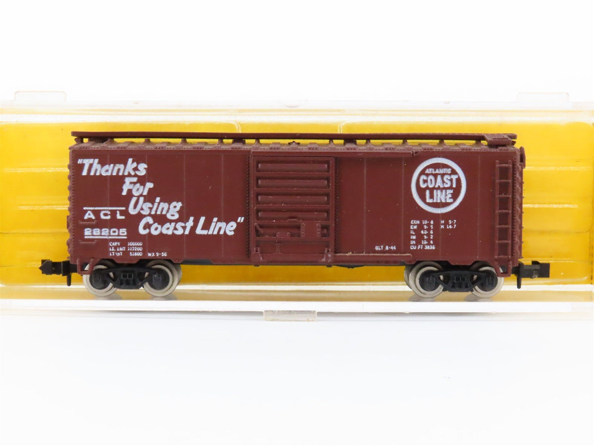 N Scale Atlas 3401 ACL Atlantic Coast Line 40&#39; Single Door Box Car #28205