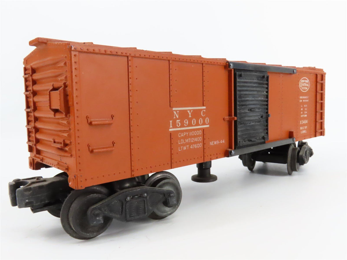 O Gauge 3-Rail Lionel 3464 NYC New York Central Operating Box Car #159000