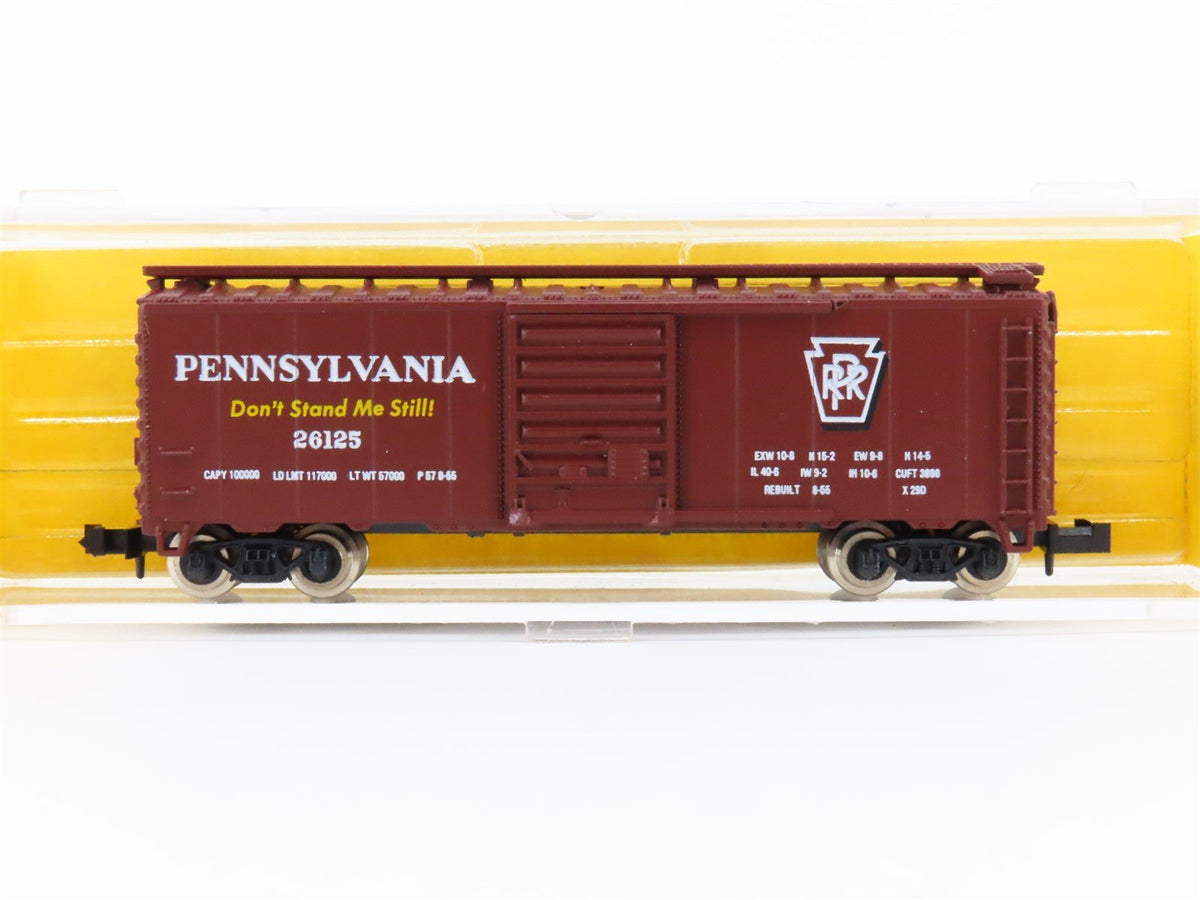 N Scale Atlas 3422 PRR Pennsylvania 40&#39; Single Door Box Car #26125