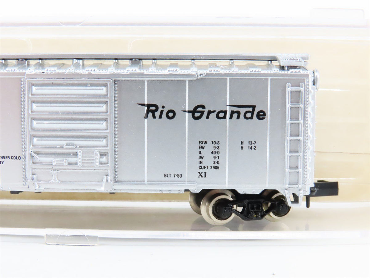 N Scale Atlas 3438 D&amp;RGW Rio Grande &quot;Cookie Box&quot; 40&#39; Single Door Box Car #60017