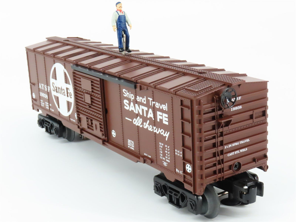 O Gauge 3-Rail Lionel 6-36776 ATSF Santa Fe Walking Brakeman Box Car #19938