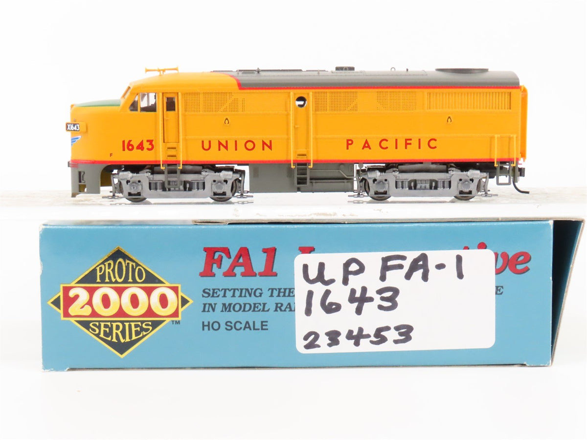 HO Scale Proto 2000 23453 UP Union Pacific FA1 Diesel Locomotive #1643 BAD GEARS