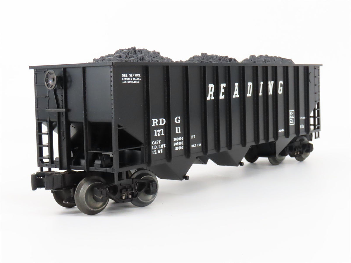 O Gauge 3-Rail Lionel 6-17111 RDG Reading 3-Bay Open Hopper #17111 w/ Coal Load