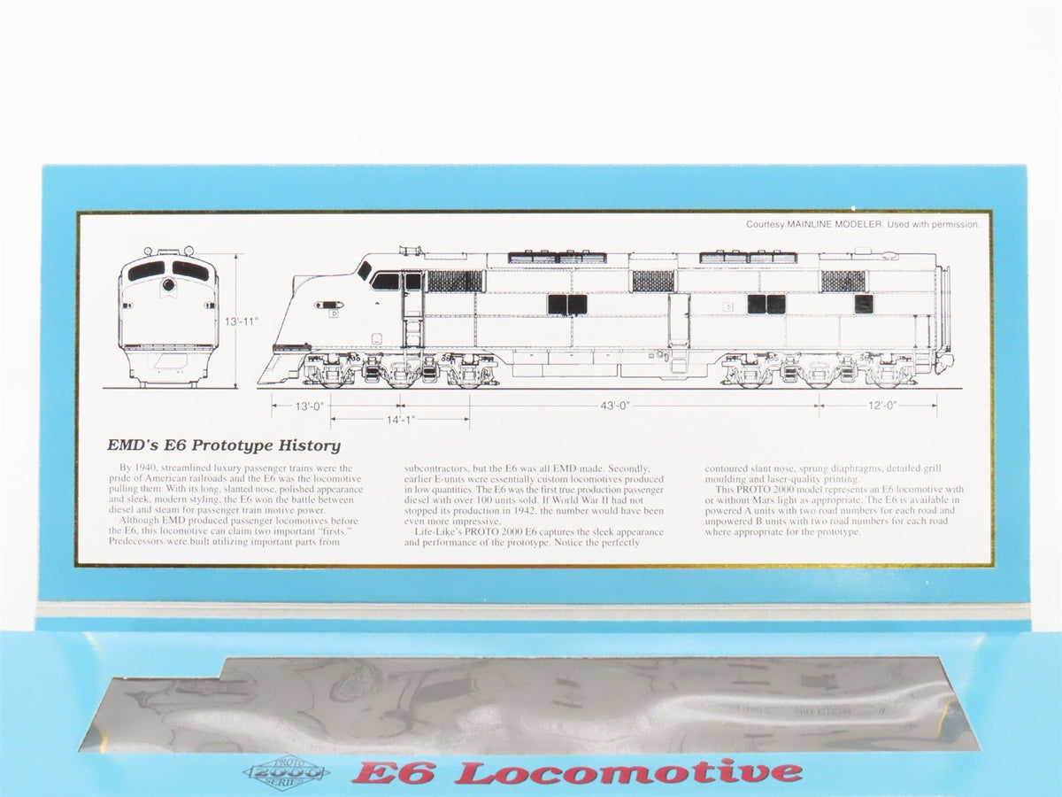 HO Scale Proto 2000 23234 SAL Seaboard Air Line E6A Diesel Locomotive #3015