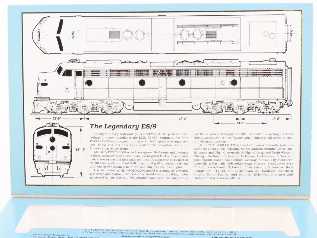 HO Scale Proto 2000 8137 UP Union Pacific E8/9A Diesel Locomotive #928