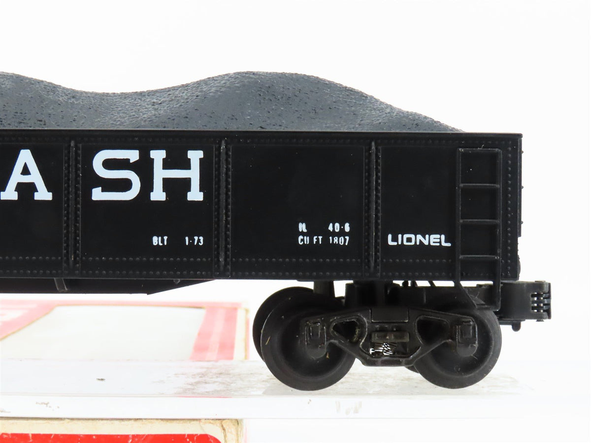 O Gauge 3-Rail Lionel 6-9820 WAB Wabash Open Gondola #9820 w/ Coal Load