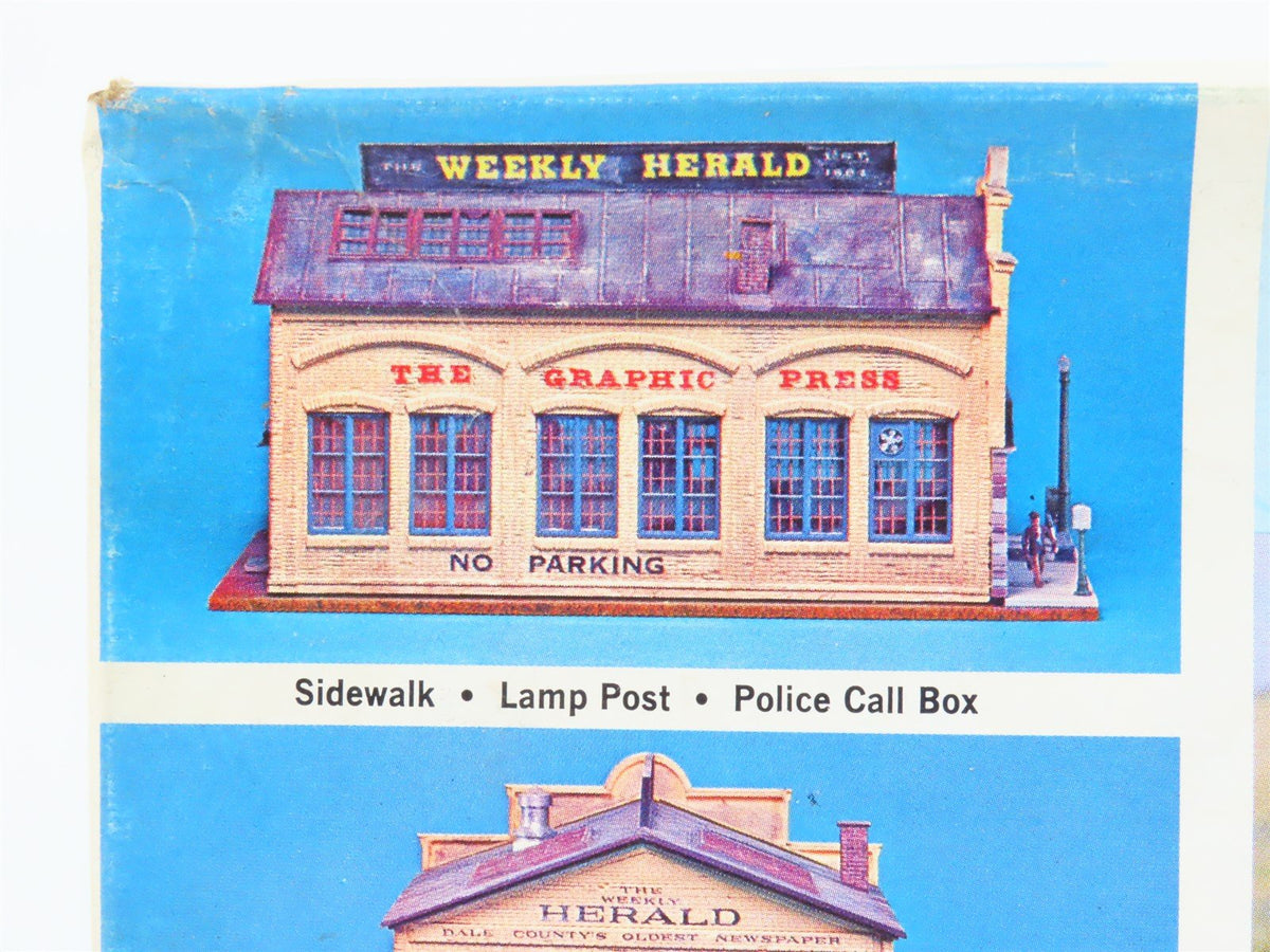 HO 1/87 Scale AHM Kit 5858:598 Weekly Herald Commercial Building