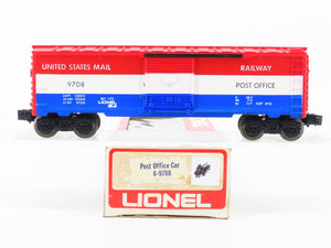 O Gauge 3-Rail Lionel 6-9708 RPO United States Mail Post Office Box Car #9708