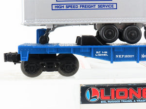 O Gauge 3-Rail Lionel 6-16307 NKP Nickel Plate Road Flat Car #16307 w/ Trailers