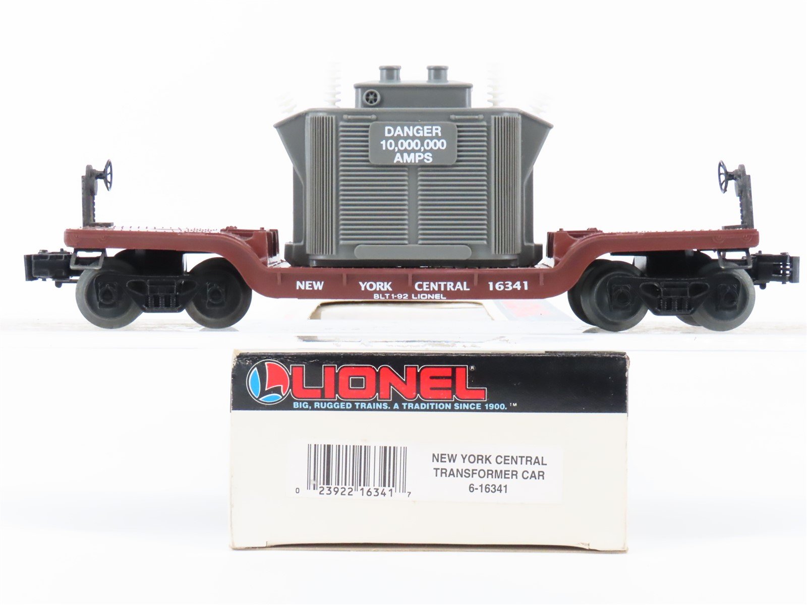 O Gauge 3-Rail Lionel 6-16341 NYC New York Central Transformer Flat Car #16341