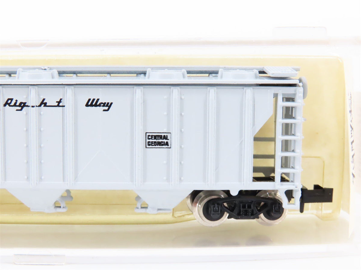 N Scale Atlas 3729 CG Central of Georgia &quot;Right Way&quot; 3-Bay Covered Hopper #919