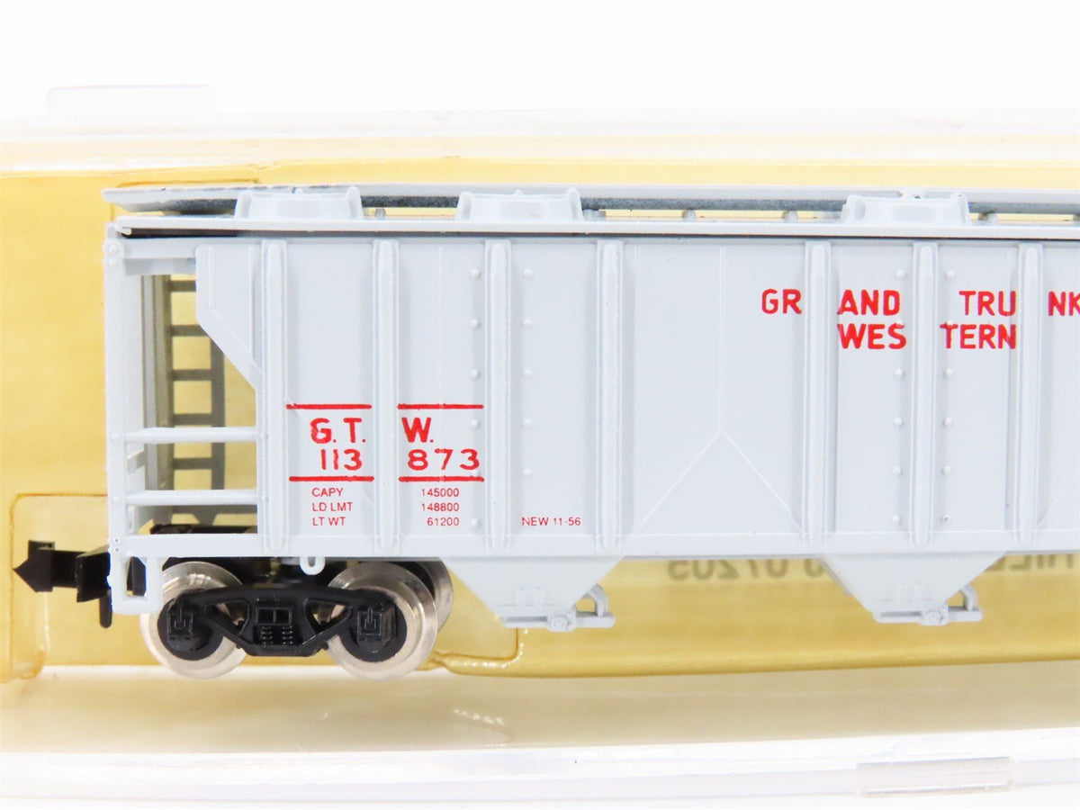 N Scale Atlas 3727 GTW Grand Trunk Western 3-Bay Covered Hopper #113873