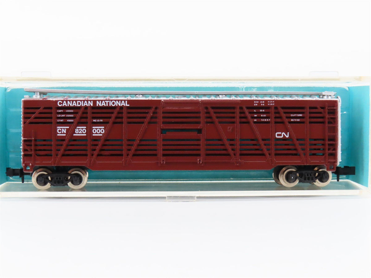 N Scale Atlas 3551 CN Canadian National 50&#39; Stock Car #820000