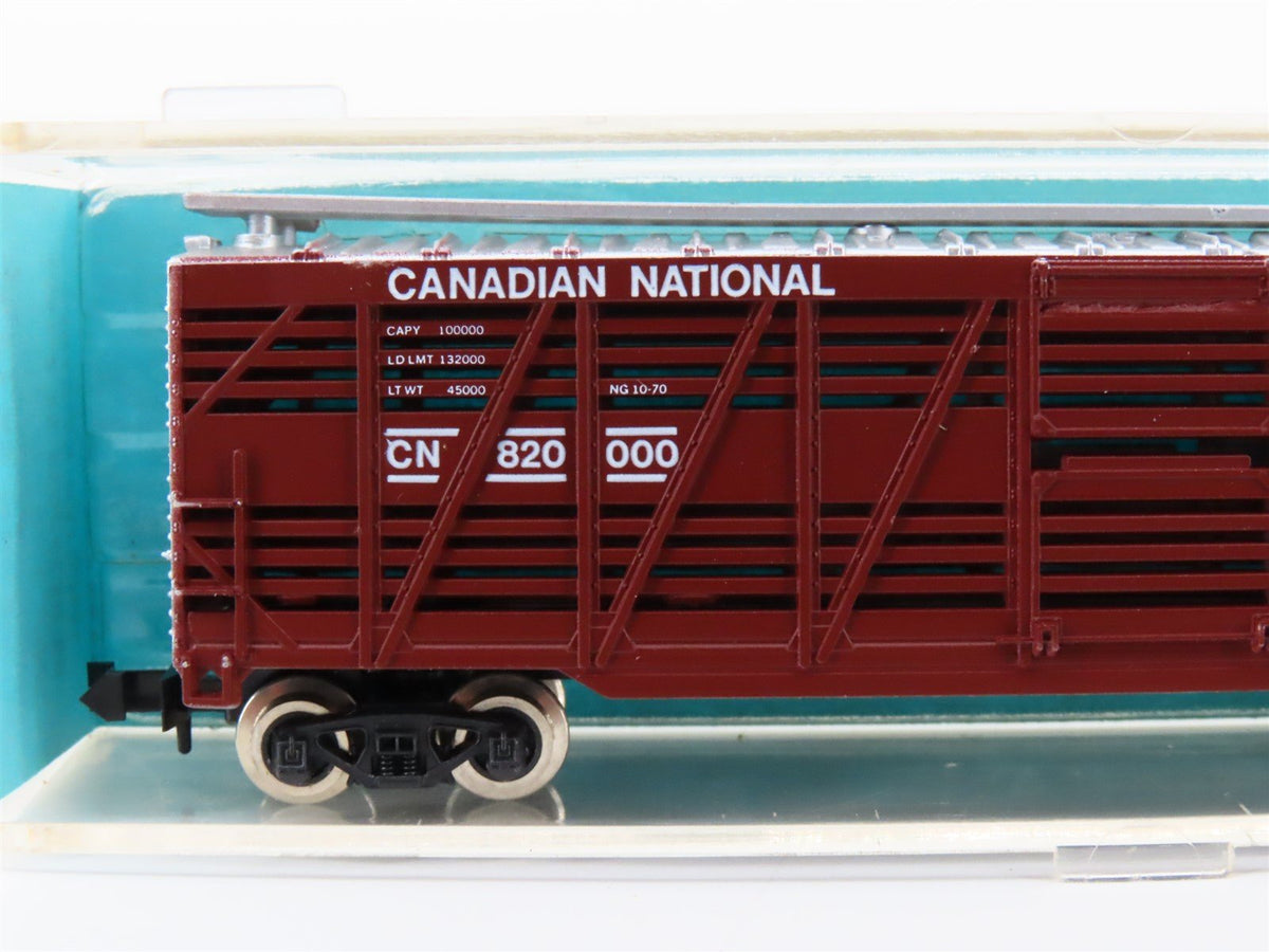 N Scale Atlas 3551 CN Canadian National 50&#39; Stock Car #820000