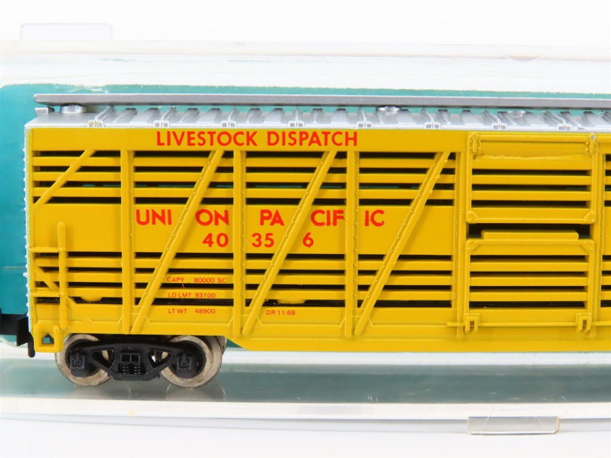 N Scale Atlas 3543 UP Union Pacific 50&#39; Stock Car #40356