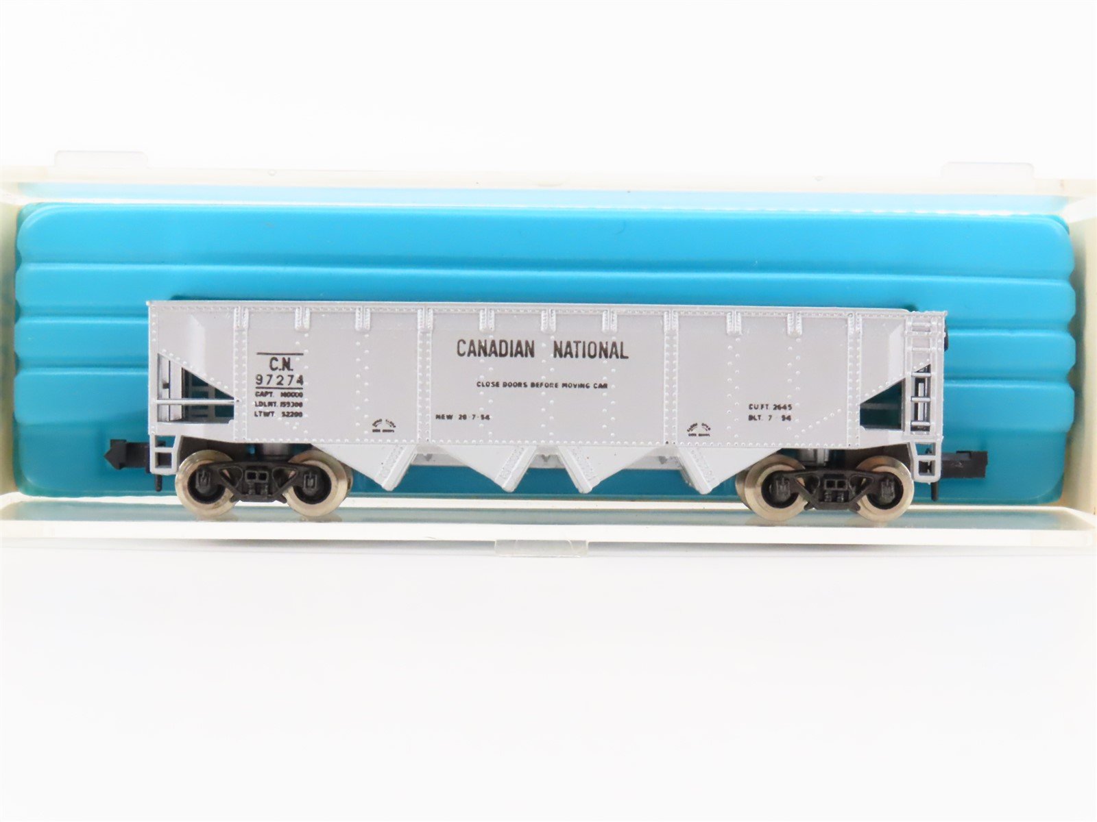 N Scale Atlas 2423 CN Canadian National 4-Bay Open Hopper #97274