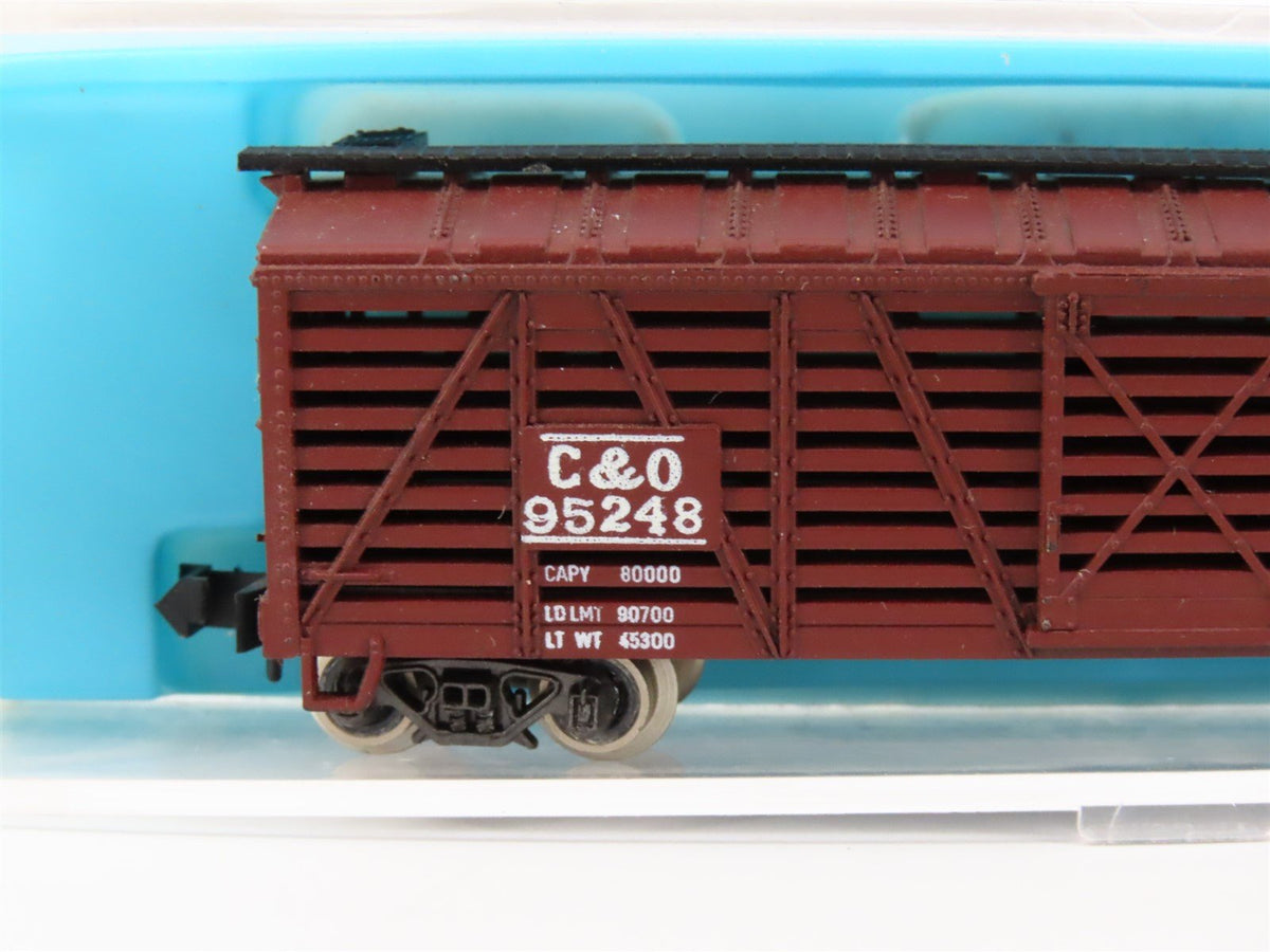 N Scale Atlas 2416 C&amp;O Chesapeake &amp; Ohio 40&#39; Stock Car #95248