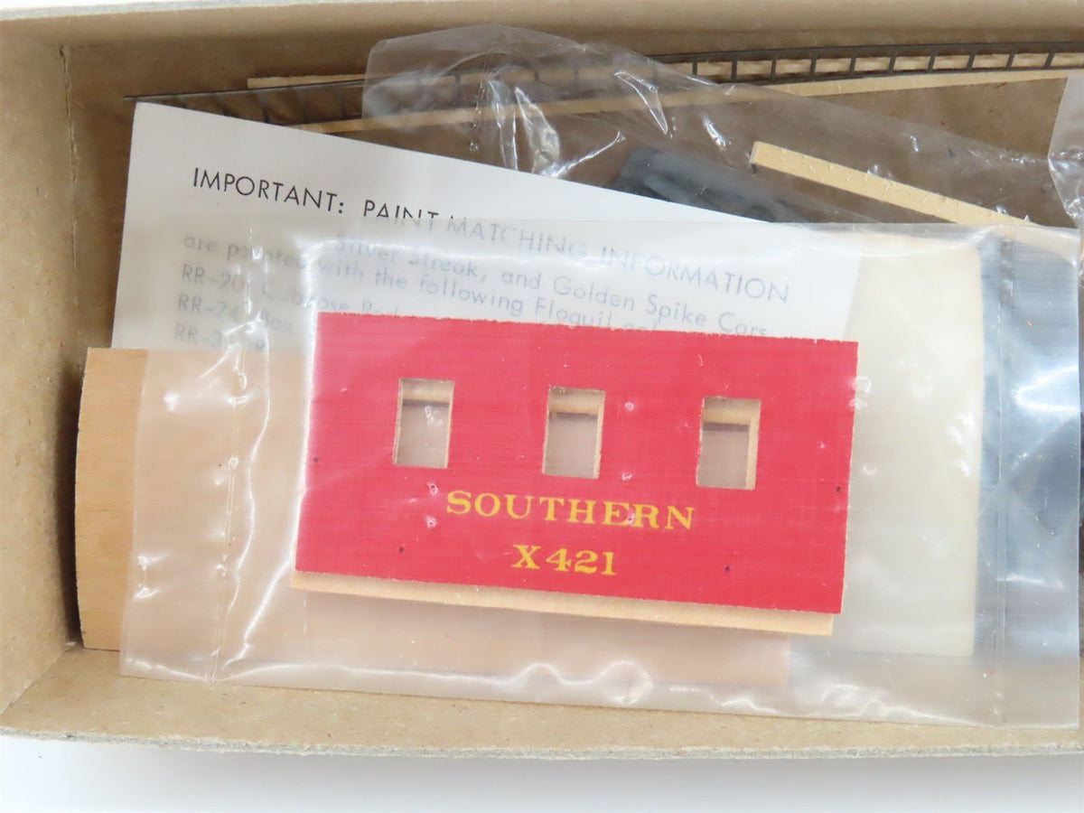 HO Scale Silver Streak Kit #143 SOU Southern Offset Cupola 4-Wheel Caboose #X421