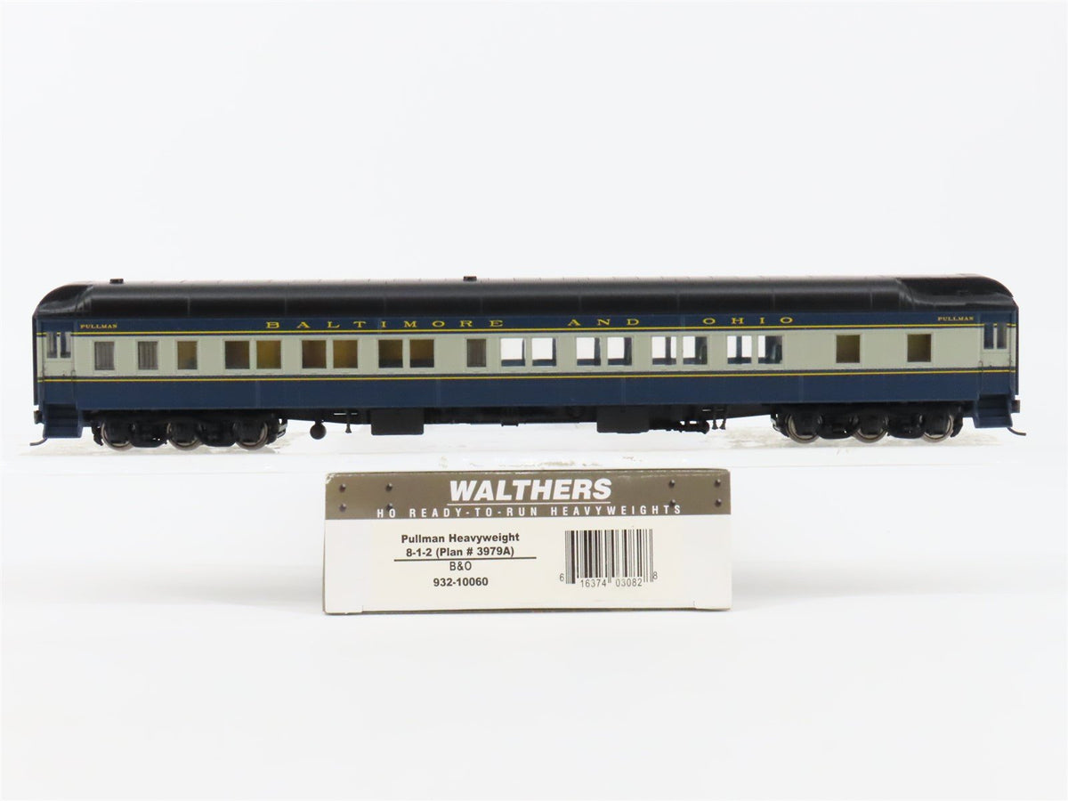 HO Walthers Heavyweights 932-10060 B&amp;O Baltimore &amp; Ohio 8-1-2 Sleeper Passenger