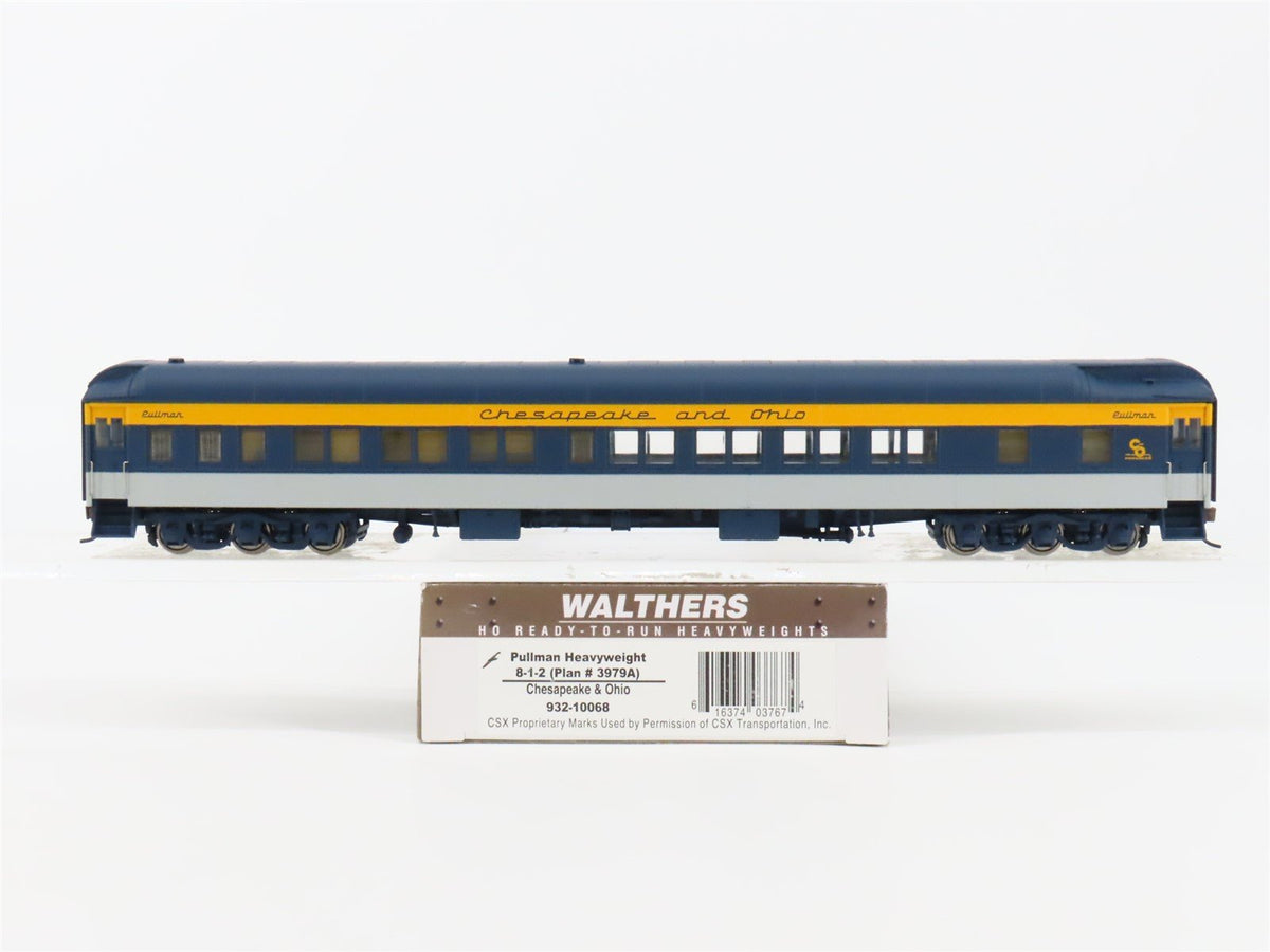 HO Scale Walthers #932-10068 C&amp;O Chesapeake &amp; Ohio HW 8-1-2 Sleeper Passenger