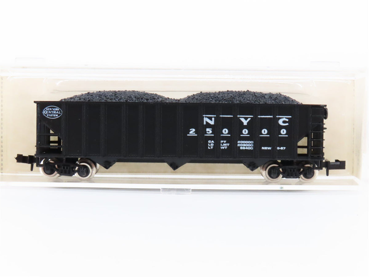 N Scale Atlas 3279 NYC New York Central 3-Bay Open Hopper #250000 w/ Load