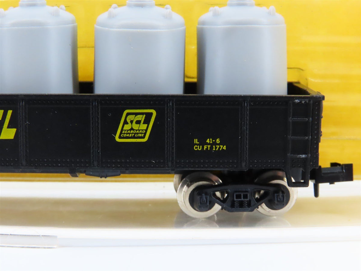 N Scale Atlas 3503 SCL Seaboard Coast Line 42&#39; Gondola #746552 w/ Load