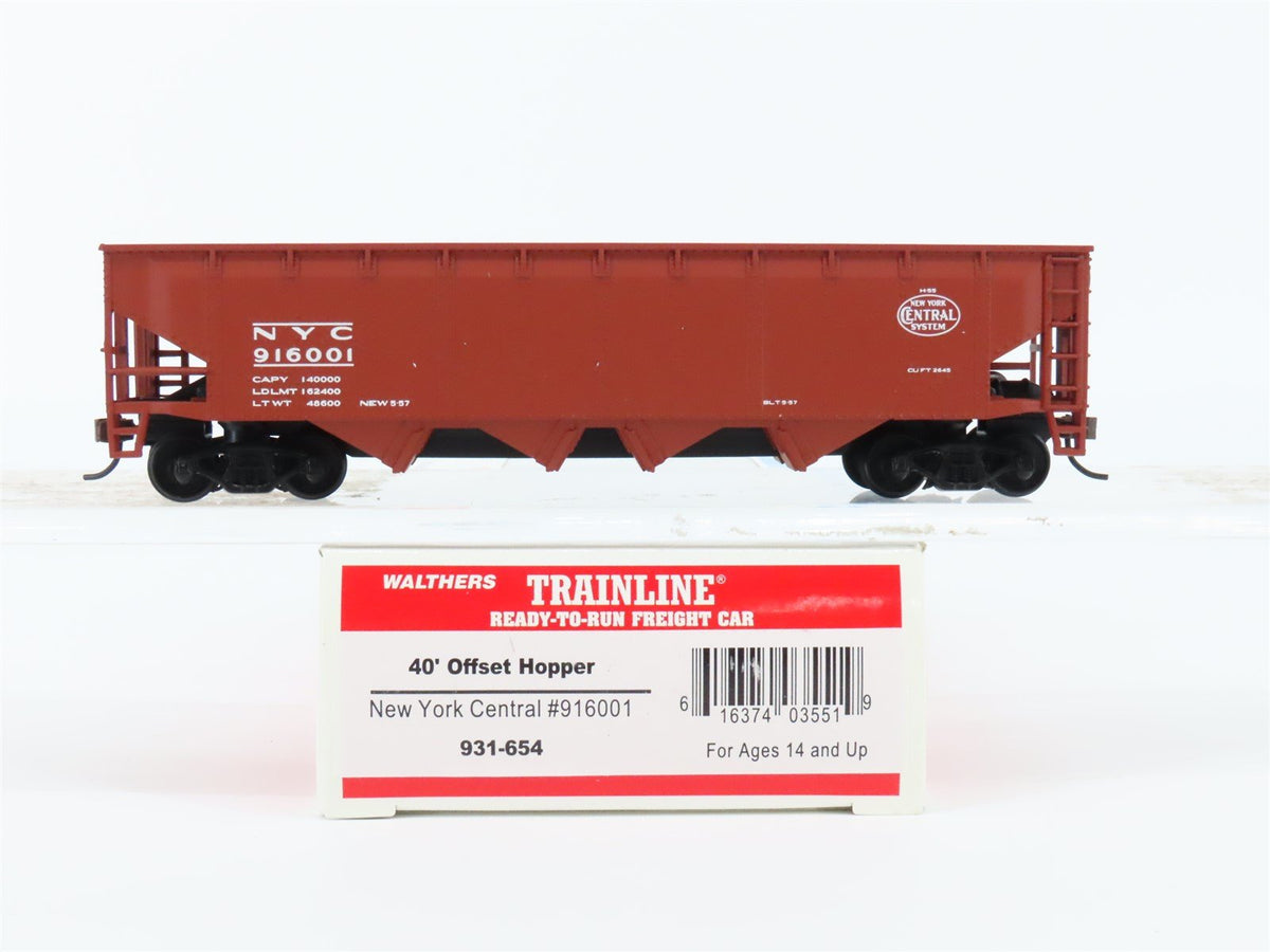 HO Walthers Trainline #931-654 NYC New York Central 4-Bay Open Hopper #916001