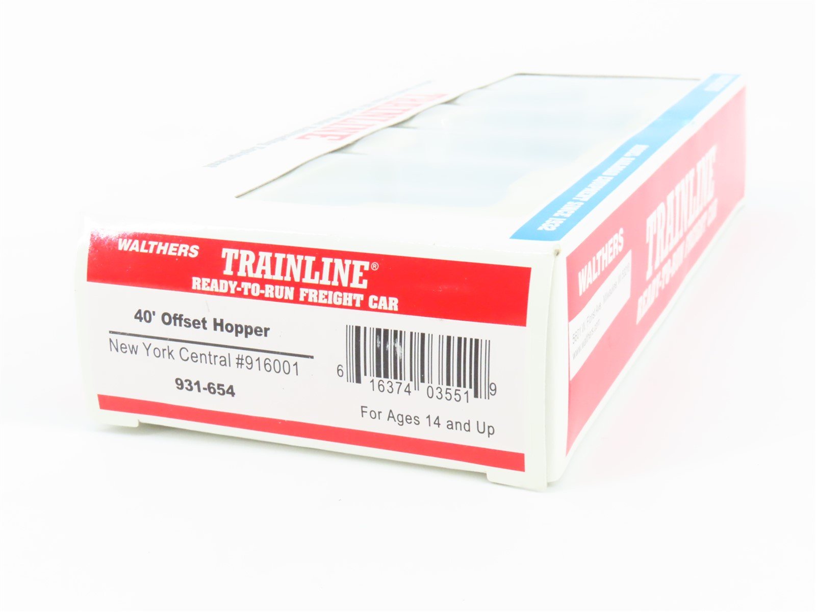 HO Walthers Trainline #931-654 NYC New York Central 4-Bay Open Hopper #916001