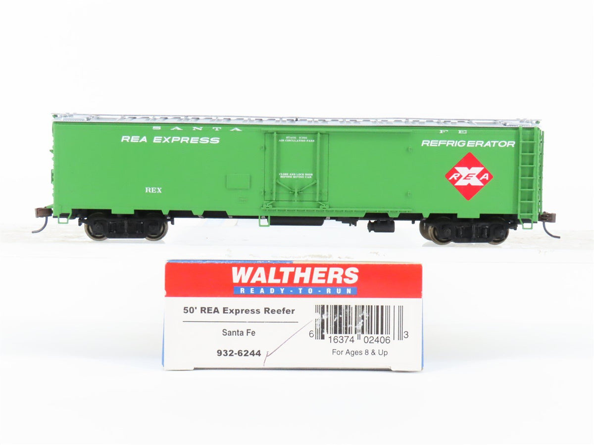 HO Scale Walthers #932-6244 ATSF Santa Fe 50&#39; REA Express Reefer