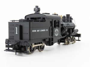 HO Scale AHM/Rivarossi 5168-C Coos Bay Lumber Co. 2-Truck Heisler Steam #1