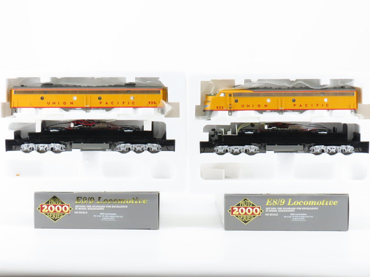 HO Scale Proto 2000 920-41350 UP Union Pacific E8/9 A/B Diesel Loco Set w/ DCC