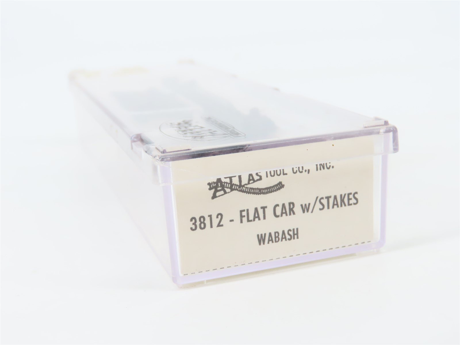 N Scale Atlas 3812 WAB Wabash 50' Flat Car #156 w/ Stakes