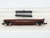 N Scale Atlas 3811 SOU Southern Railway 50' Flat Car #51100 w/ Stakes