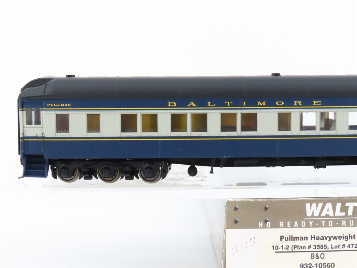 HO Scale Walthers 932-10560 B&amp;O Baltimore &amp; Ohio Pullman Heavyweight Passenger