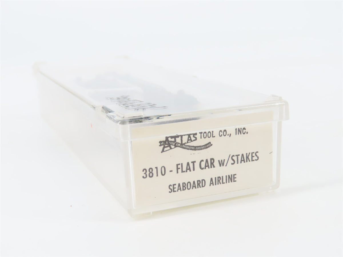 N Scale Atlas 3810 SAL Seaboard Air Line 50&#39; Flat Car #47289 w/ Stakes