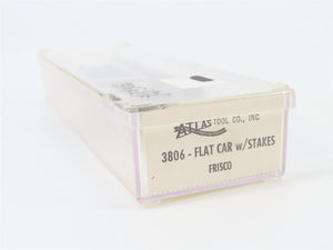 N Scale Atlas 3806 SLSF Frisco 50' Flat Car #2012 w/ Stakes