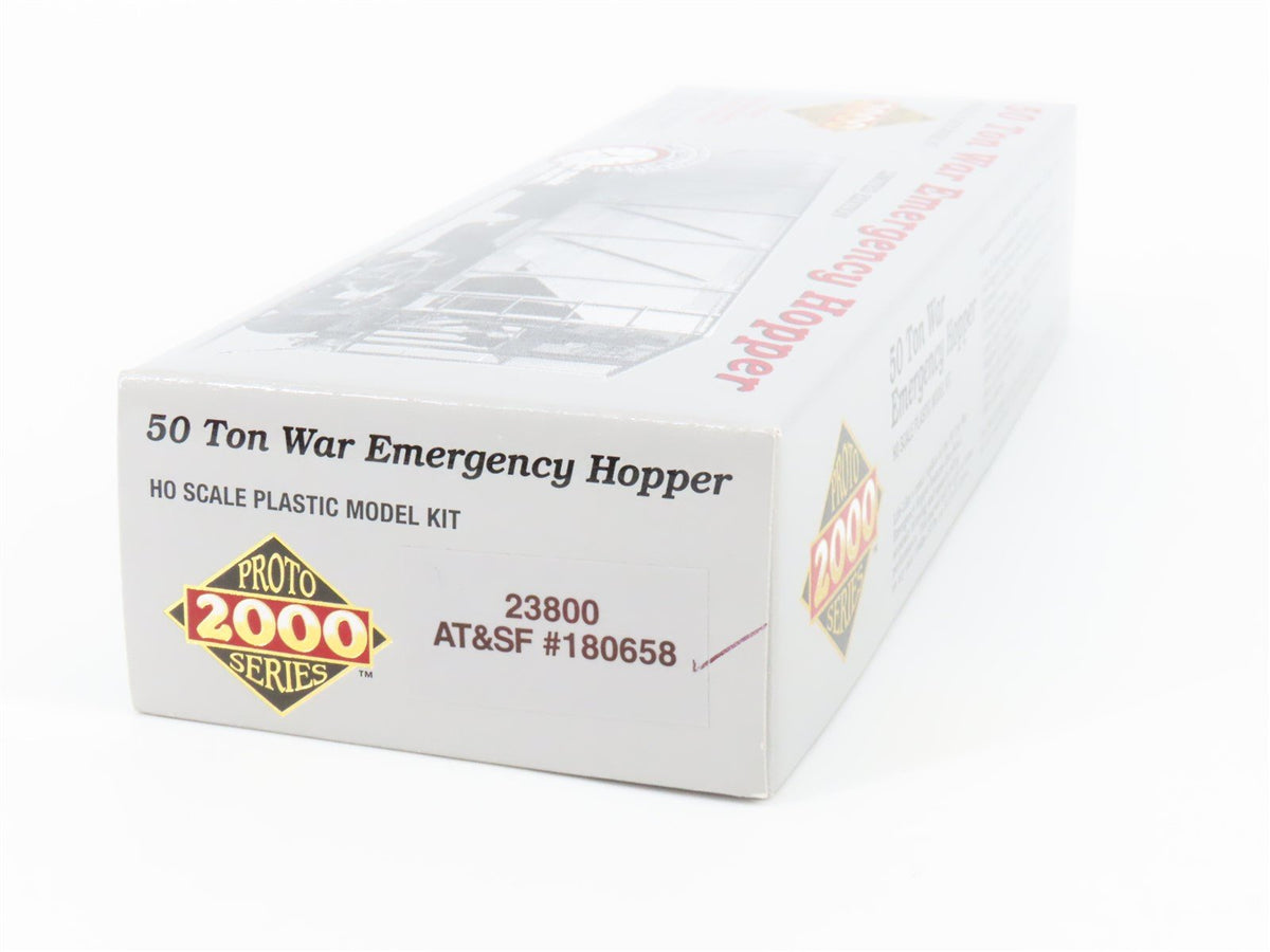 HO Scale Proto 2000 23800 ATSF Santa Fe 50-Ton Emergency Hopper Car #180658 Kit