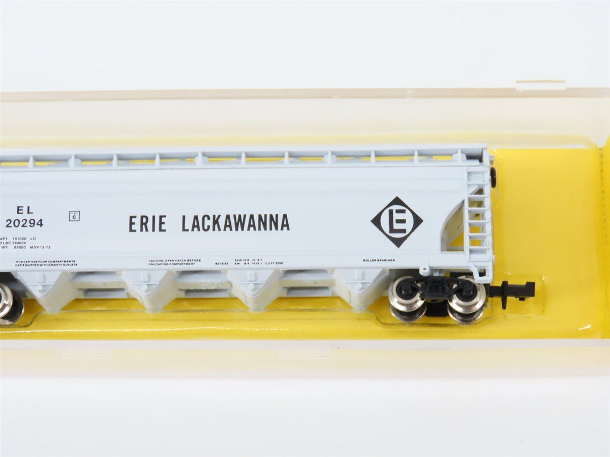 N Scale Atlas 3706 EL Erie Lackawanna 4-Bay Centerflow Covered Hopper #20294