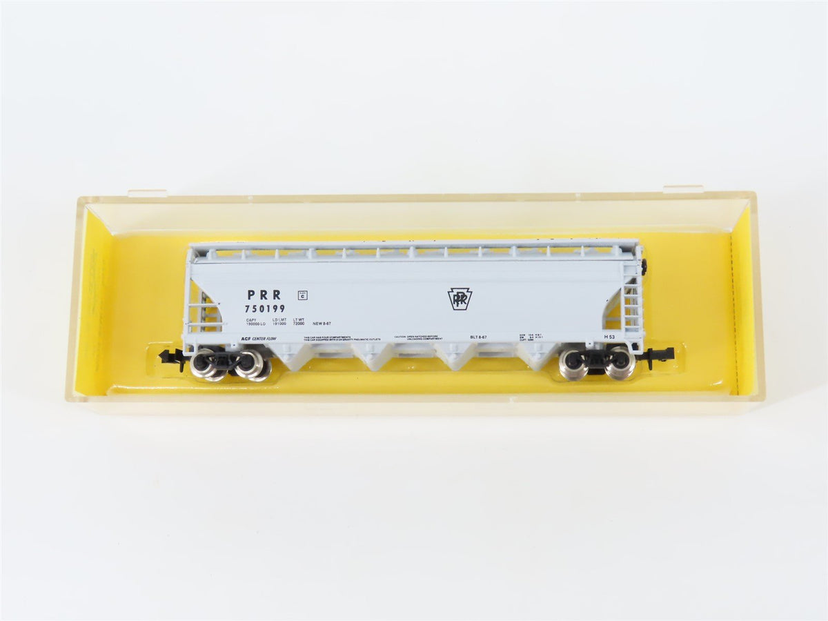 N Scale Atlas 3708 PRR Pennsylvania 4-Bay Centerflow Covered Hopper #750199