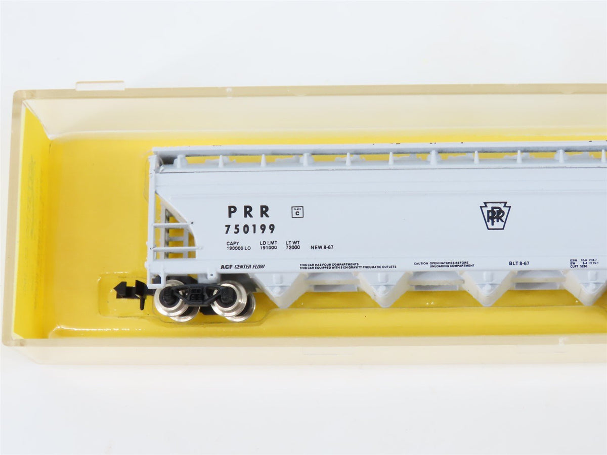 N Scale Atlas 3708 PRR Pennsylvania 4-Bay Centerflow Covered Hopper #750199