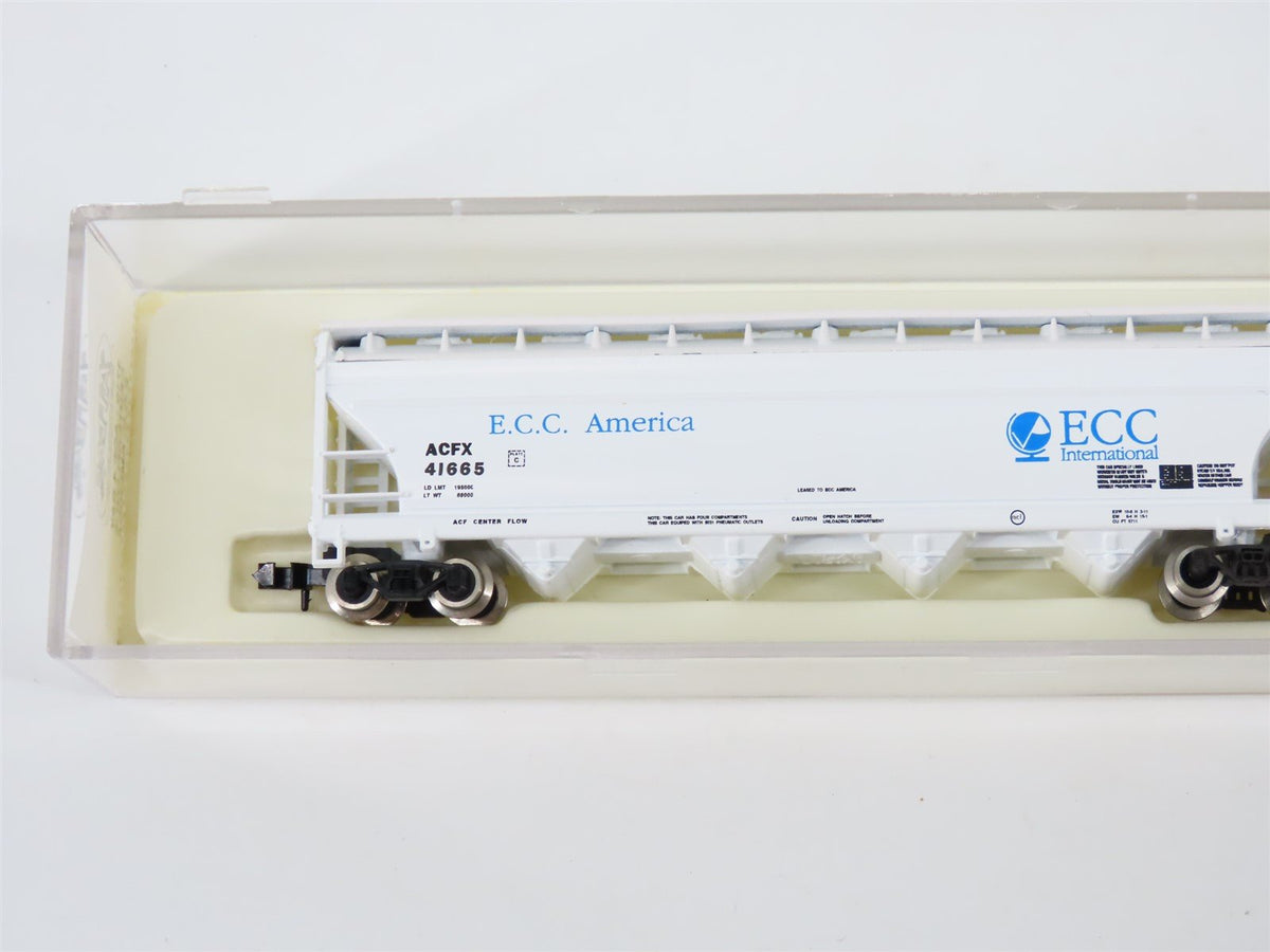 N Scale Atlas 3719 ACFX ECC America 4-Bay Centerflow Covered Hopper #41665