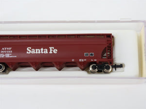 N Scale Atlas 3718 ATSF Santa Fe 4-Bay Centerflow Covered Hopper #307153