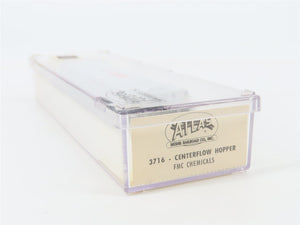 N Scale Atlas 3716 FMLX FMC Chemicals 4-Bay Centerflow Covered Hopper #45075