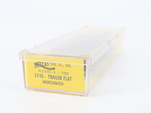 N Scale Atlas 3740 Undecorated Piggyback Flat Car w/ 2 Trailers