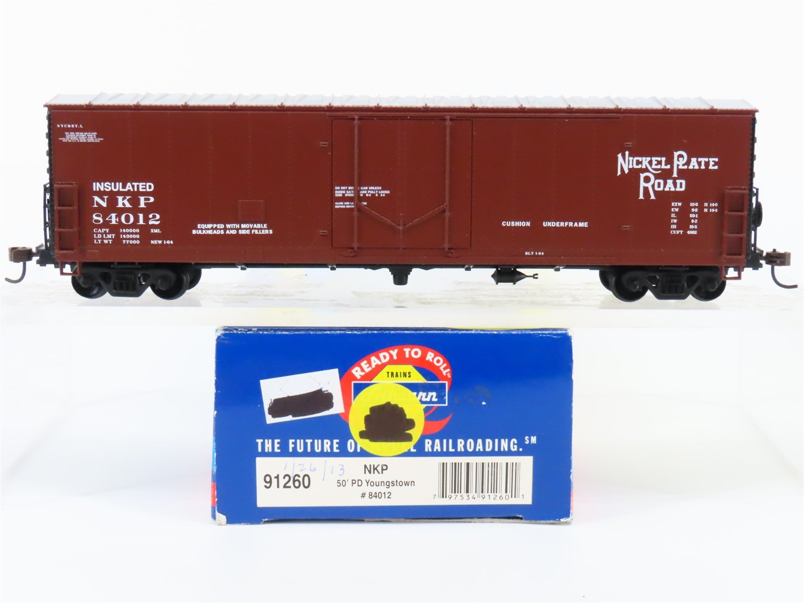 HO Scale Athearn 91260 NKP Nickel Plate Road 50' Plug Door Box Car #84012