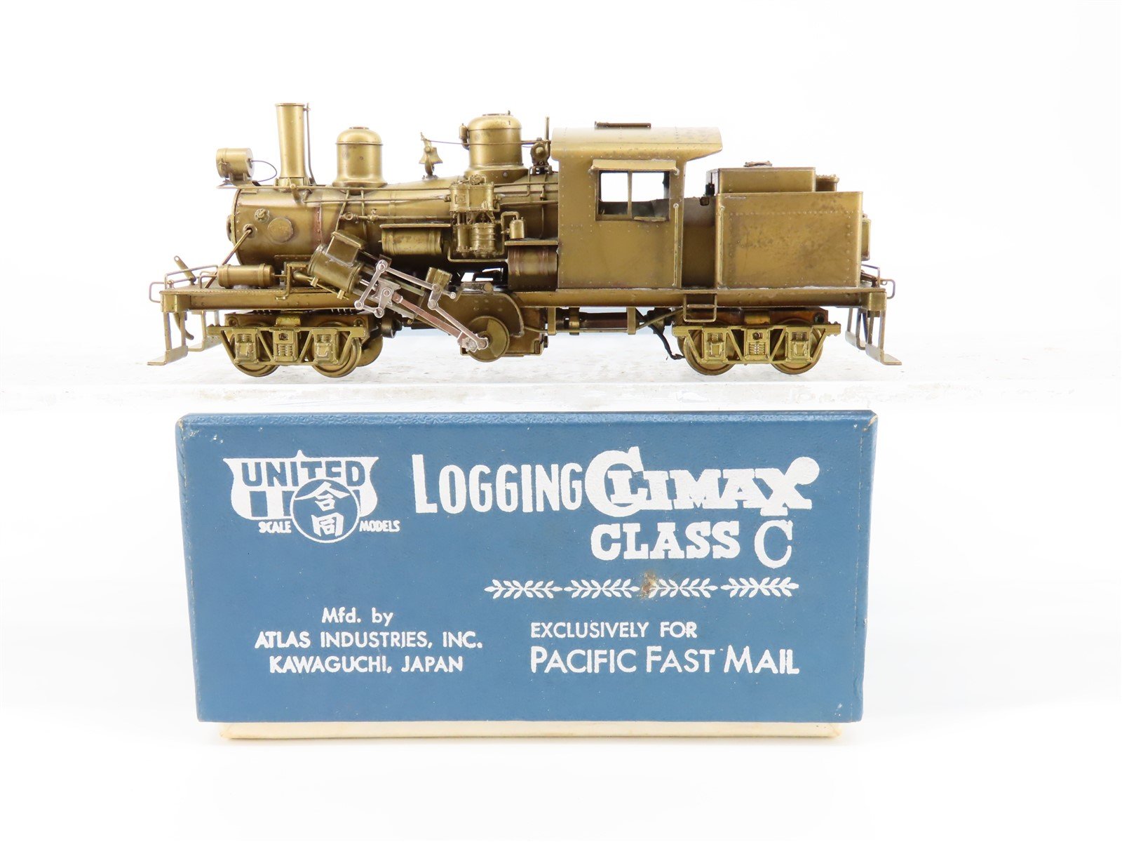 HO Scale PFM/United/Atlas BRASS Undecorated Logging Climax Class C Steam